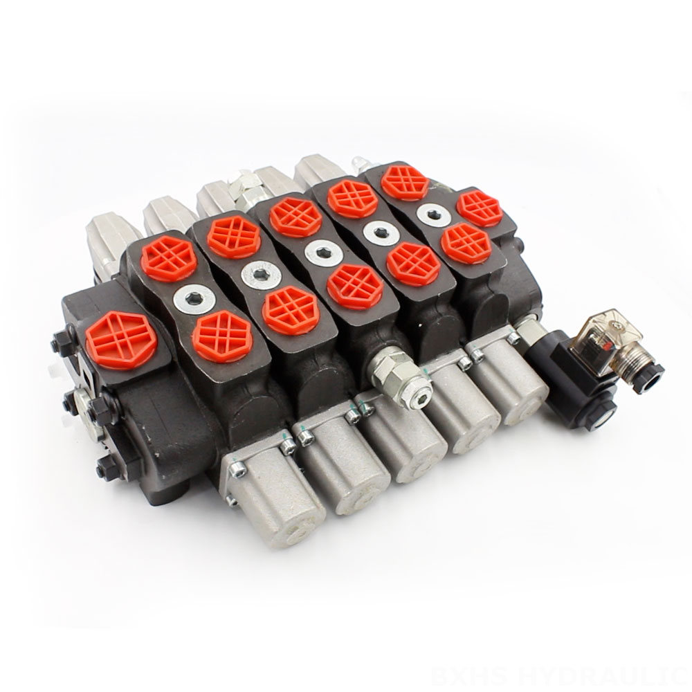 SD8-Electric unloading valve ด้วยตนเอง 5 สปูล วาล์วทิศทางส่วน cover photo